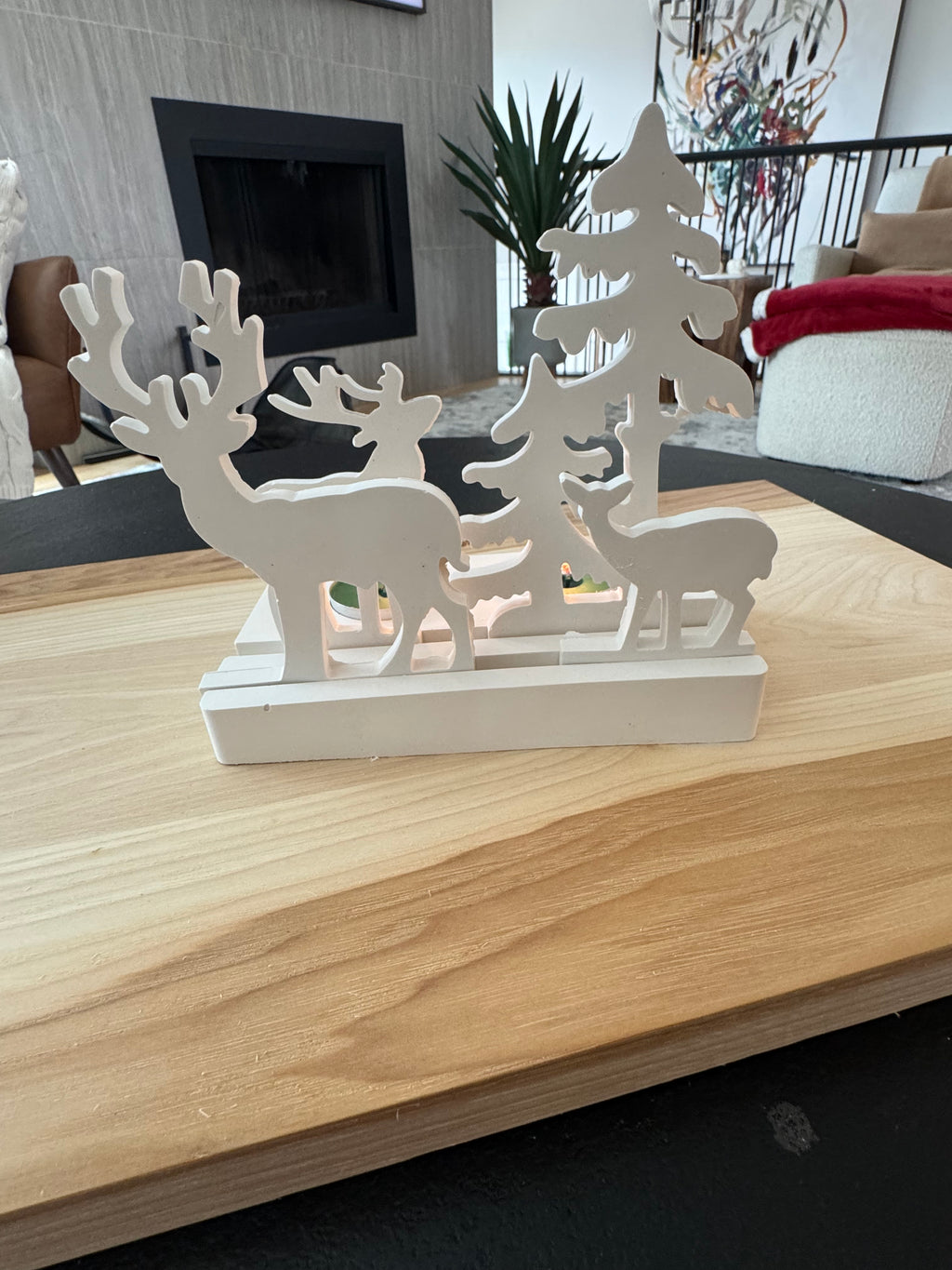 Winter Silhouette Candle Holder